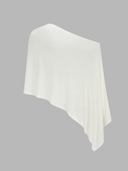 Ensemble cape tricot jupe mini asymétrique