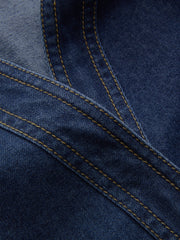 Combinaison sans manches col V denim
