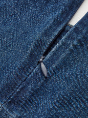 Robe sans manches denim mini