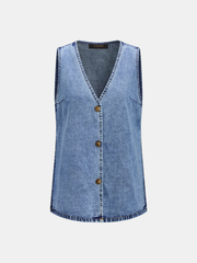 Ensemble gilet jean et short coton