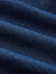 Robe longue en jean col carré