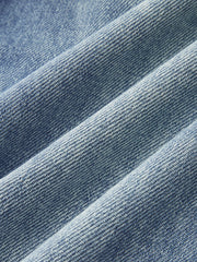 Jean large à dentelle bleu, détail