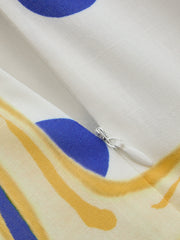 Robe mini dos nu à pois