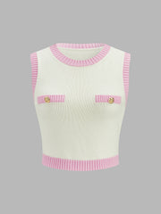 Ensemble jupe pull bicolore