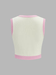 Ensemble jupe pull bicolore