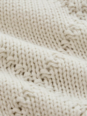 Pull jacquard poisson coupe ample