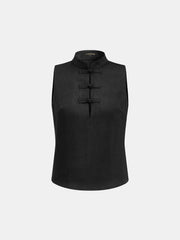 Ensemble gilet boutons jacquard