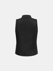 Ensemble gilet boutons jacquard