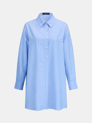 Ensemble robe chemise rayée jupe portefeuille