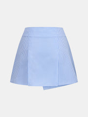 Ensemble robe chemise rayée jupe portefeuille