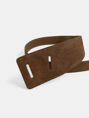 Ceinture large effet daim