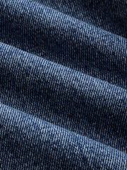 Veste en jean col montant droit