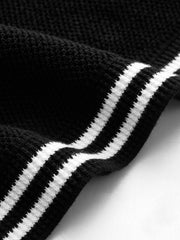 Robe tricot sans manches mini contrastée