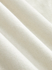 Jean écru à ceinture, détail du tissu