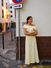 Jupe maxi côtelée