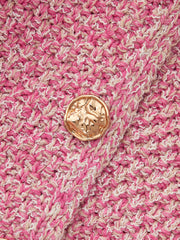 Cardigan boutons métal tricot mixte