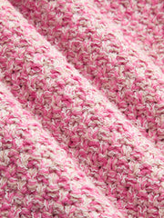 Cardigan boutons métal tricot mixte