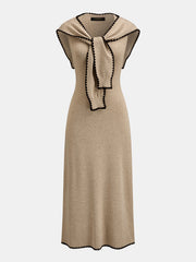 Robe midi tricot cape