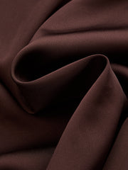 Pantalon ballon chocolat à ceinture, détail du tissu