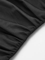 T-shirt drapé manches transparentes slim