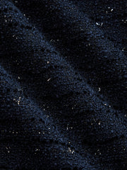Veste tweed marine croisée