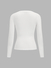 T-shirt manches longues basique