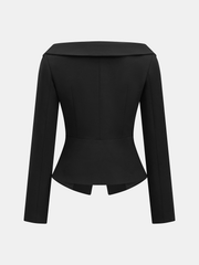 Blazer noir épaules nues