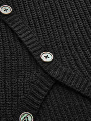 Pull col roulé asymétrique à boutons