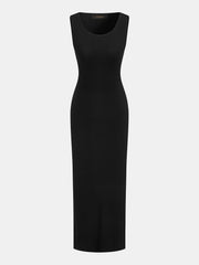 Robe midi tricot avec cape