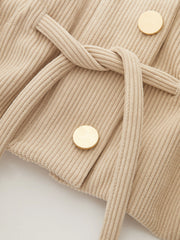Veste velours côtelé à cordon