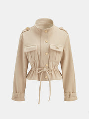 Veste velours côtelé à cordon