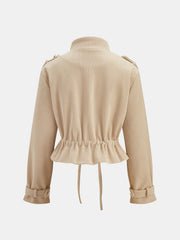 Veste velours côtelé à cordon