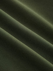 Pantalon croisé à jambes amples olive, détail du tissu