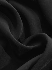 Robe midi noire manches bouffantes