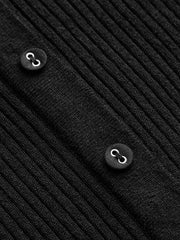 Pull manches longues bord dentelle côtelé