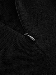 Top tricot effet deux pièces laine mélangée