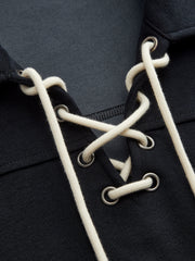 Sweat crop col laçage
