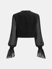 Veste noire napoléon manches voile