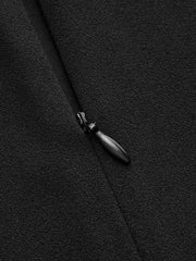 Robe mini col montant manches fendues