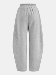Pantalon de jogging barrel gris clair, pièce seule, vue de dos