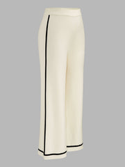 Ensemble maille bordure contrastée