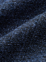Blazer tweed marine à tresses
