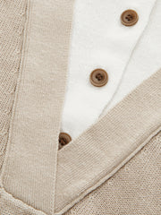 Pull sans manches effet deux pièces