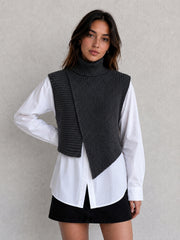 Ensemble gilet col montant et chemise