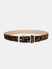 Ceinture fine léopard mohair