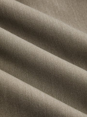 Pantalon jambe large couture ceinture taupe, détail du tissu
