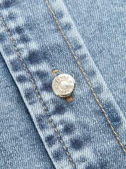 Chemise jean col lavallière