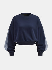 Sweat rayé épaules tombantes