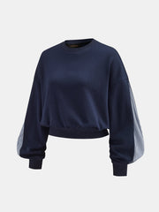Sweat rayé épaules tombantes