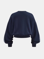 Sweat rayé épaules tombantes